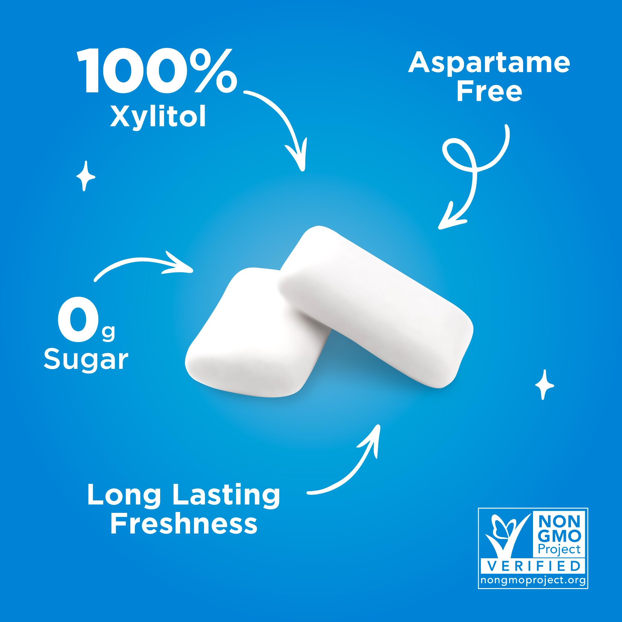PUR Gum allergen-free and vegan labeling on front of pack