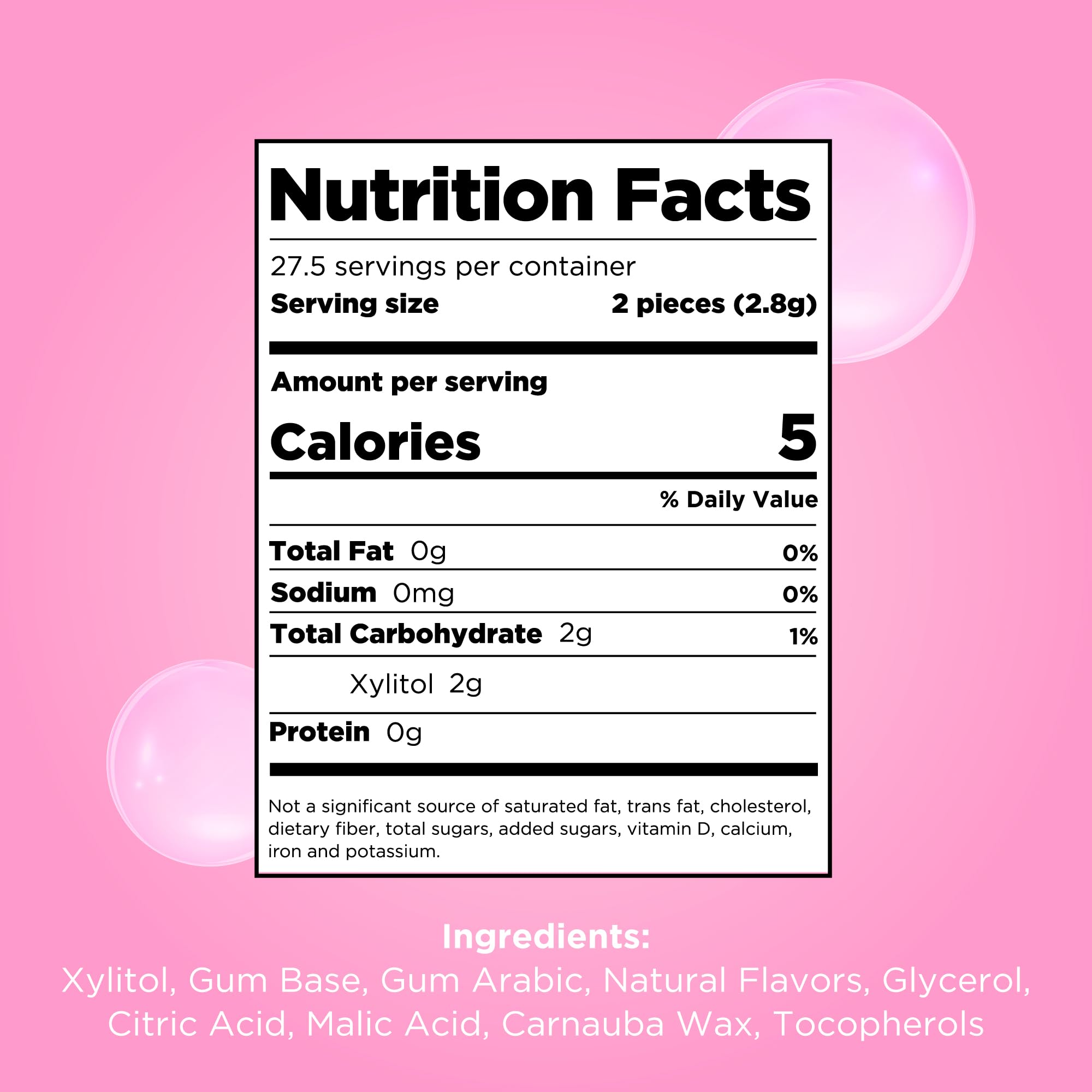 PUR Gum xylitol-based sweetness in a bright packaging close-up.