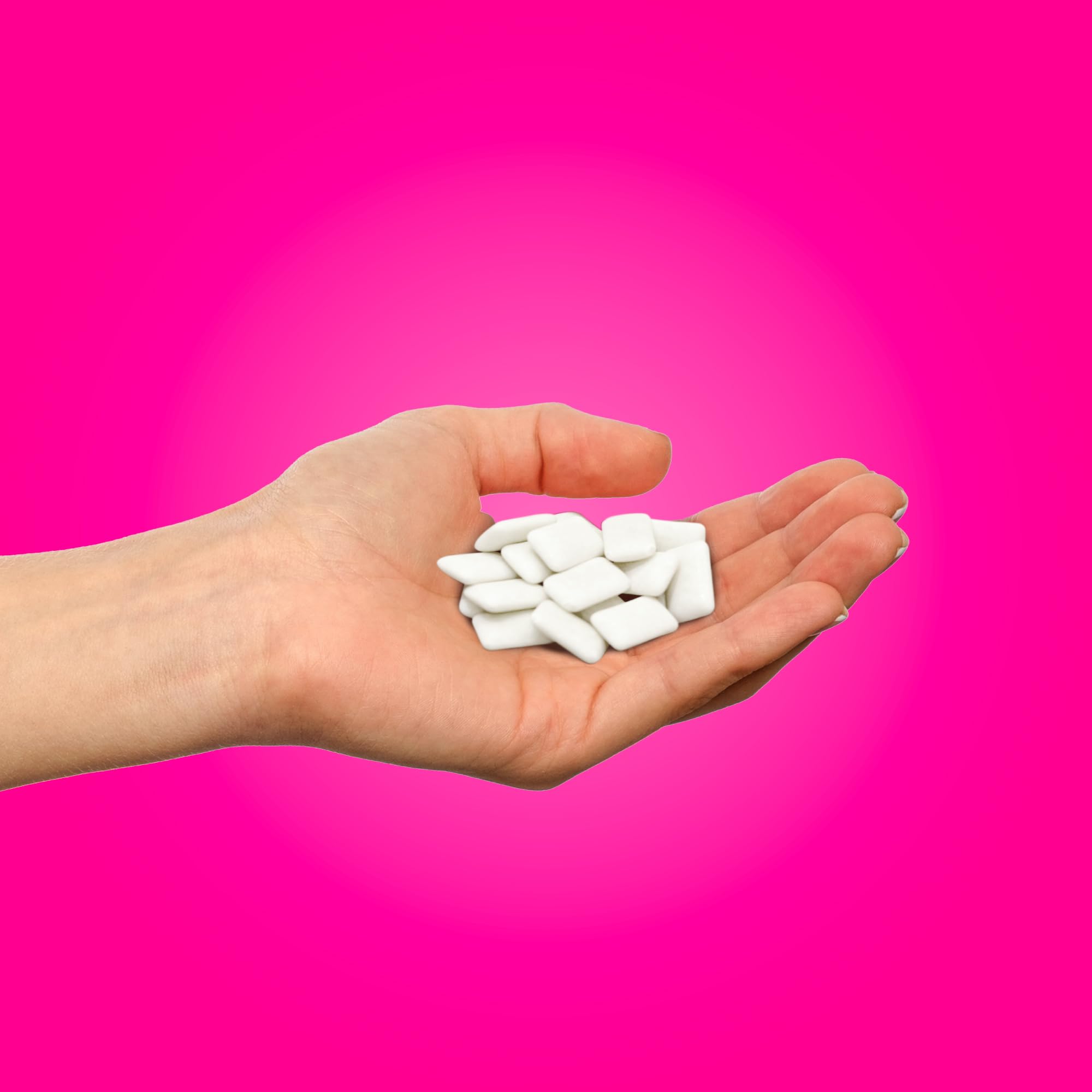 PUR Gum Spearmint flavor blister highlights cool, refreshing taste with xylitol balance