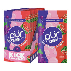 PUR Jumbo Gum bubblegum piece with a large, satisfying chew.