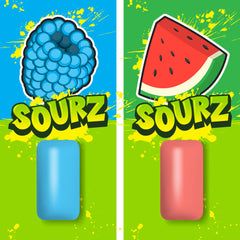 PUR Jumbo SOURZ resealable bag front for convenient storage and travel