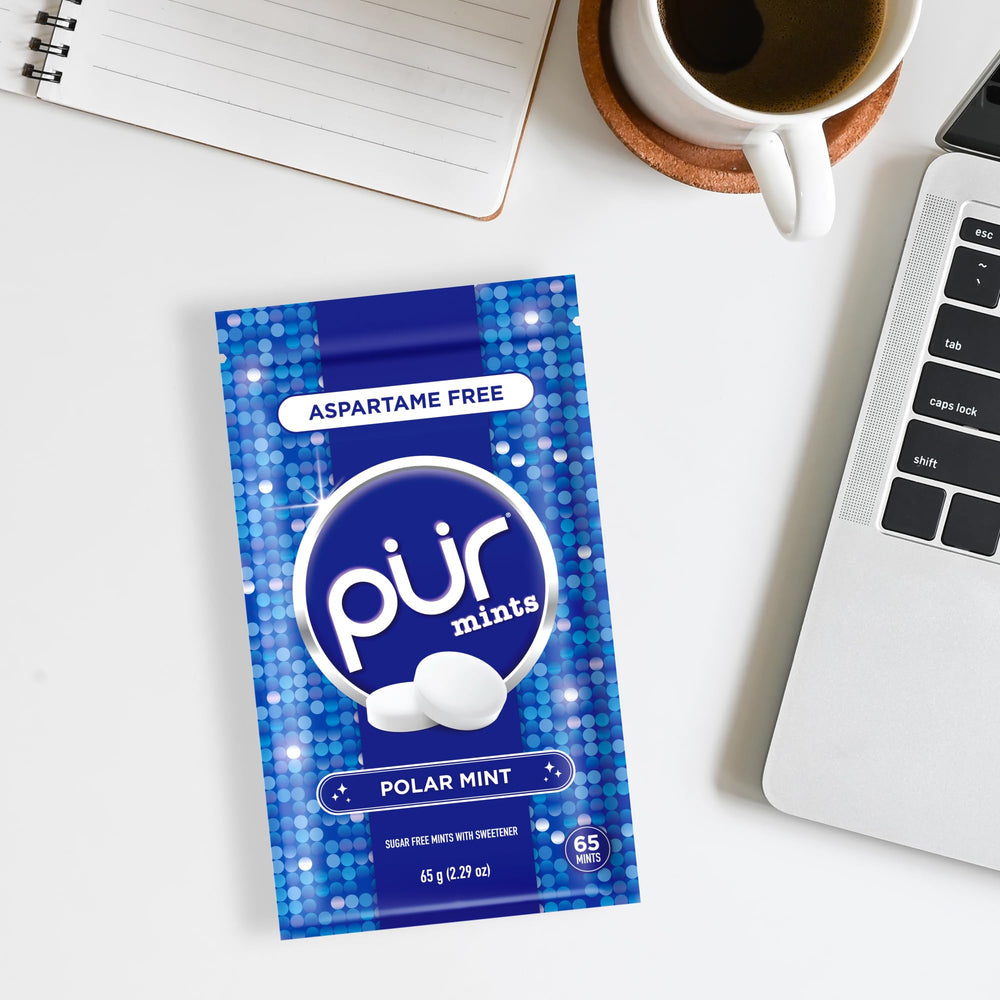 PUR Mints diabetic-friendly sugar-free packaging for mindful snacking