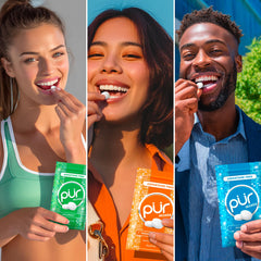 PUR Mints xylitol ingredients highlight sugar-free option.