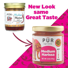 PUR Spices harissa paste ingredients in a bowl deliver authentic flavor