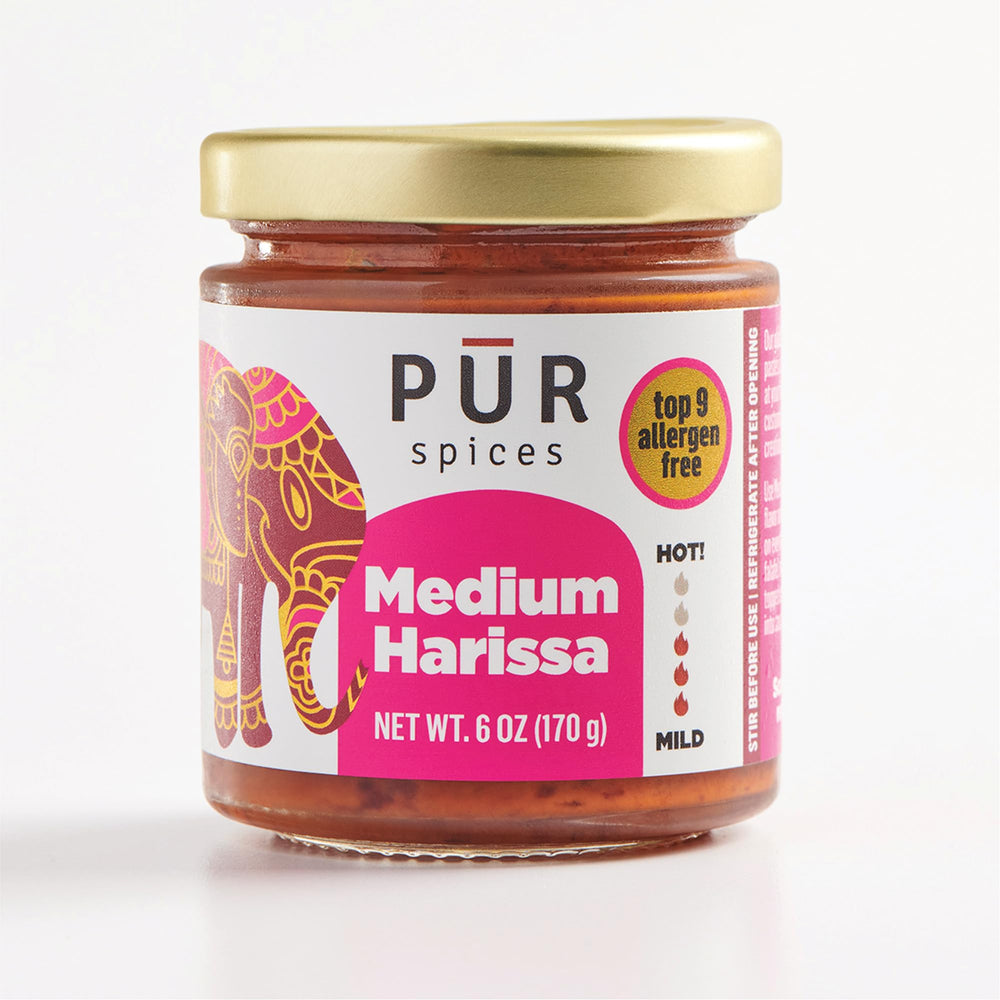 PUR Spices Medium Harissa Paste jar ready-to-use heat and depth