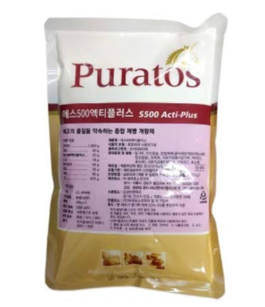 Puratos S500 Acti-Plus 500g label with usage and storage.