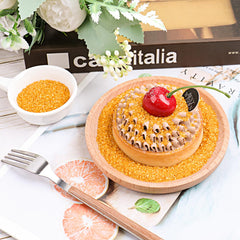 Purbot Gold Sanding Sugar crystals close-up enhances cakes with shimmering gold accents