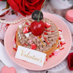 PURBOT Valentines Sprinkles close-up in pink, red, white for vibrant decorating