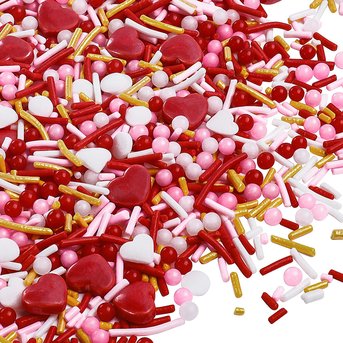 PURBOT Valentines Sprinkles jar display for quick romantic cake decorating
