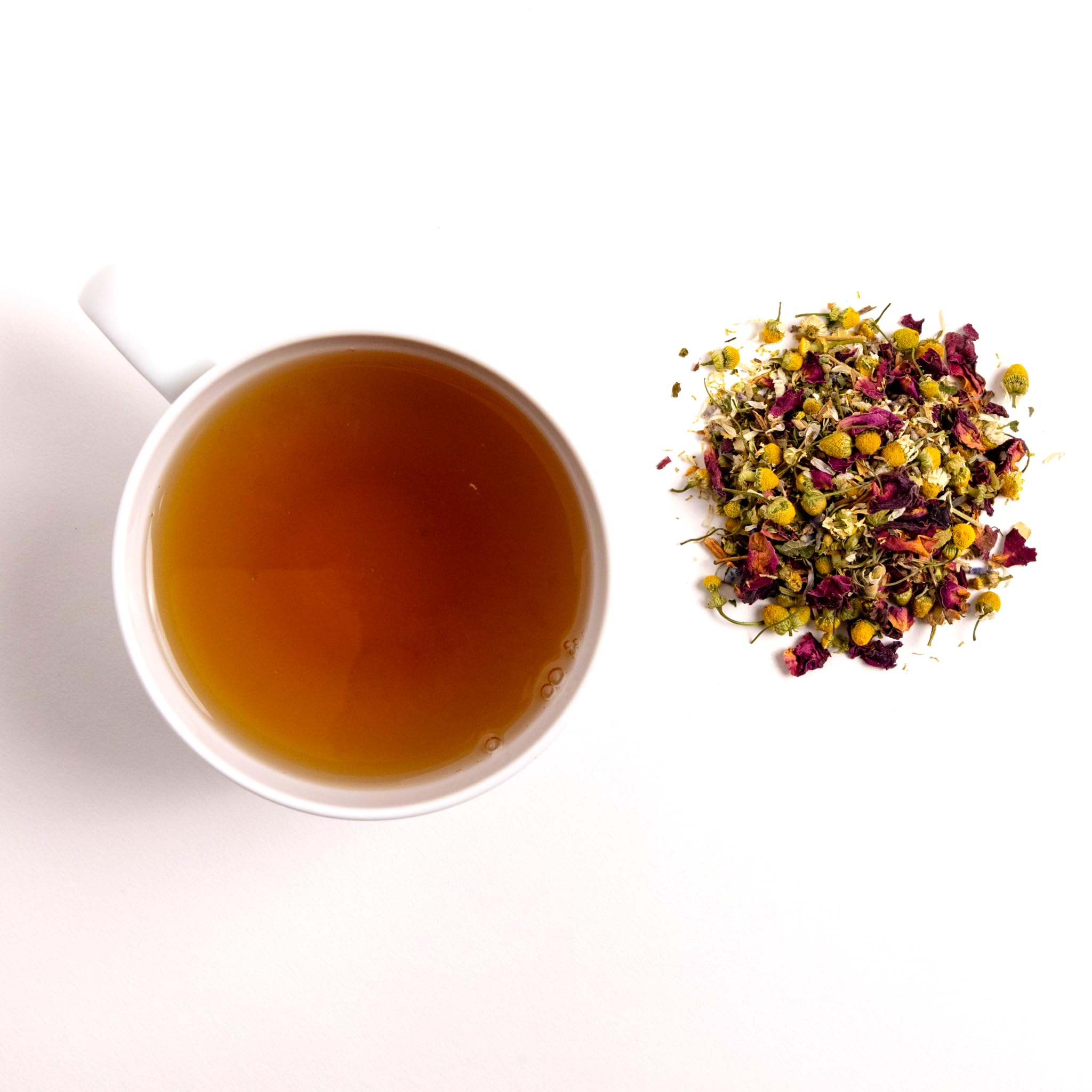 Pure And Easy Tea Nighttime Nirvana lavender buds offering a soothing aroma