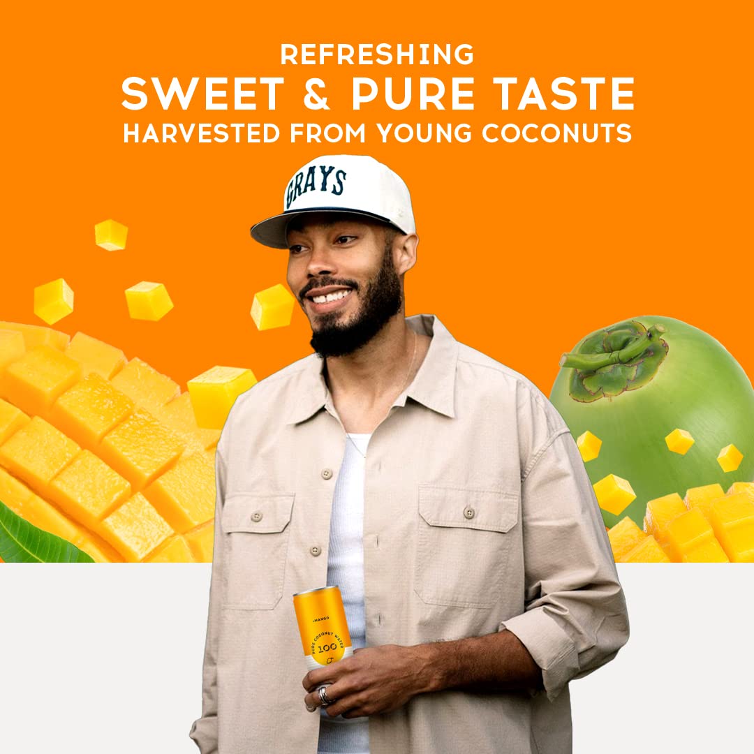 Pure Coconut Water 100 outdoor refresh enabling on the go hydration.