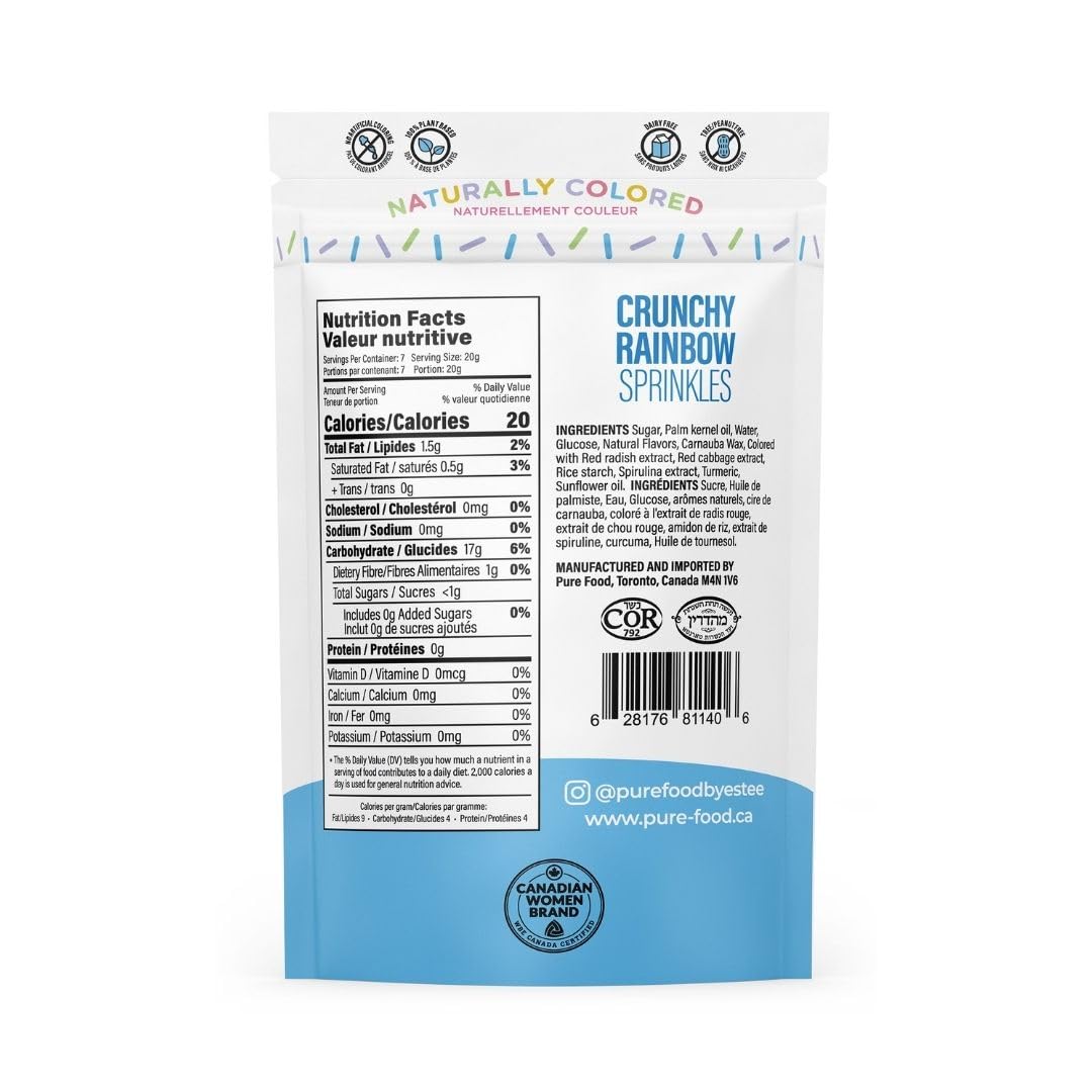 Allergen-friendly packaging showing soy-free, gluten-free, dairy-free, nut-free claims.