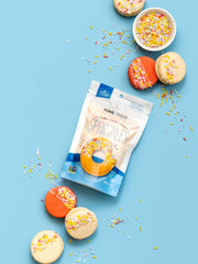 Close-up of Pure Food by Estée sprinkles showing natural colors.