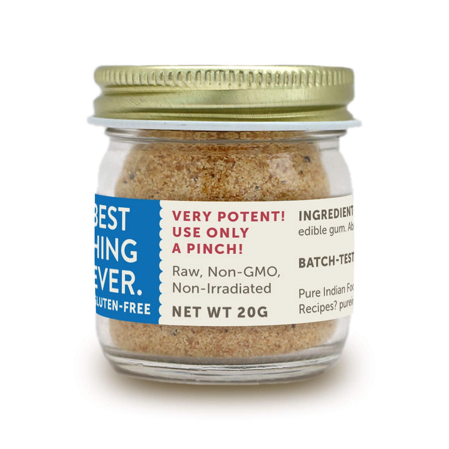 Hing powder closeup showing rich texture for potent flavor.