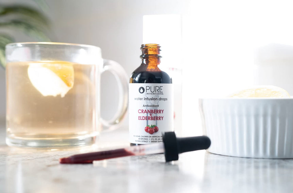 Pure Inventions Water Infusion Drops daily-use bottle for on-the-go hydration