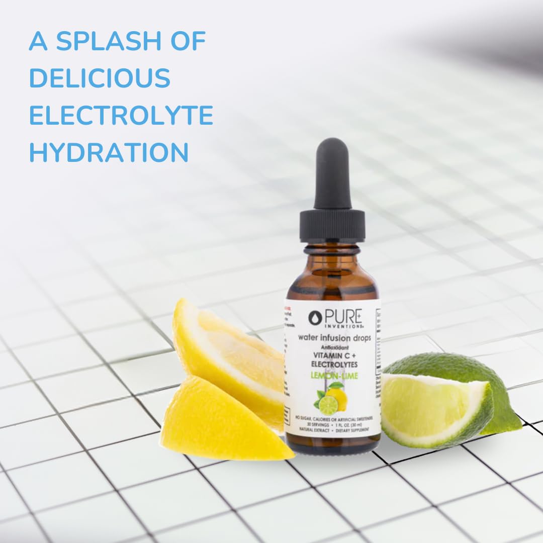 Pure Inventions Vitamin C and Zinc infusion highlights immune-support ingredients in a glass.