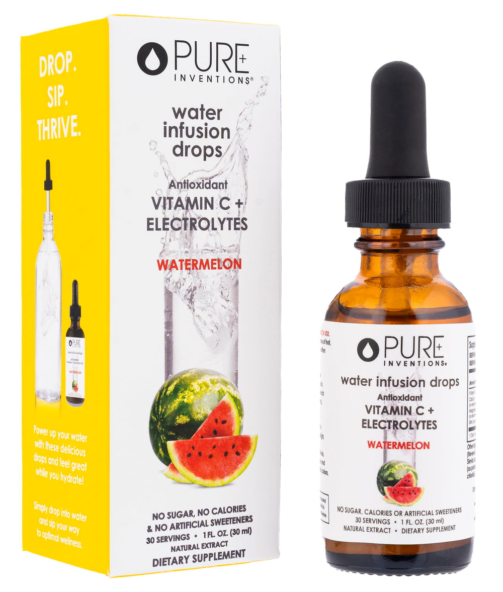 Pure Inventions Water Infusion Drops watermelon bottle for refreshing hydration