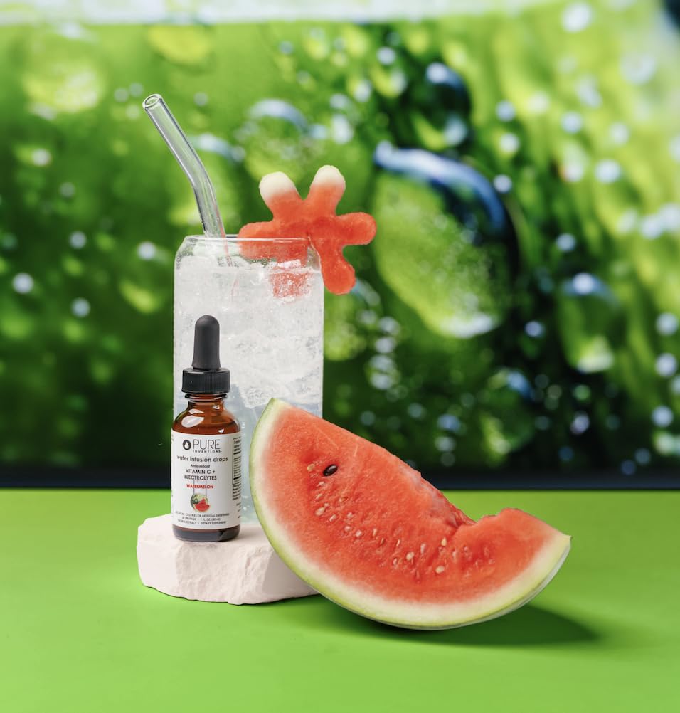Zero-sugar, zero-calorie Pure Inventions bottle highlights clean hydration