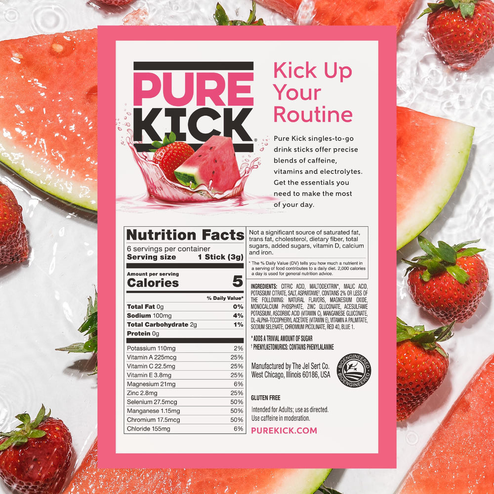 Pure Kick 12-box packaging ready for daily hydration on the go