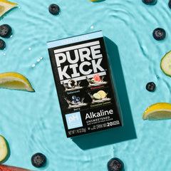 Pure Kick Alkaline unflavored packet for clean, customizable hydration.