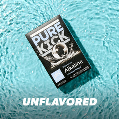 Stirring Pure Kick Alkaline into water creates a smoother sip.