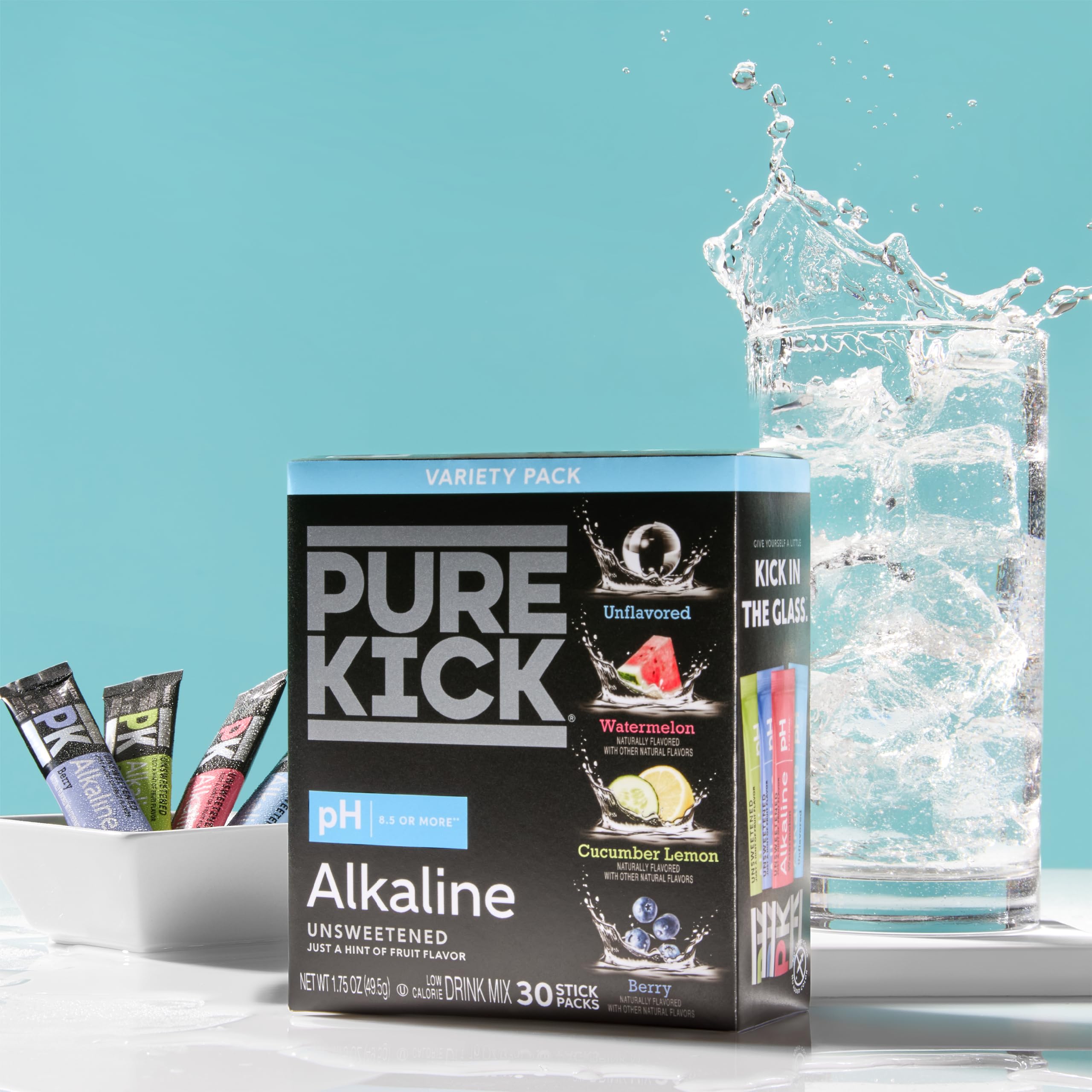 Berry flavor Pure Kick packet offering a subtle fruit flavor