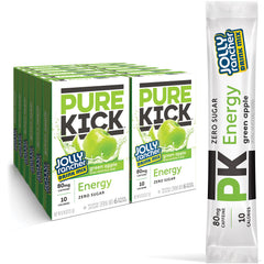 Pure Kick energy packet dissolving in water for a quick, sugar-free boost.