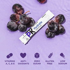 Shake Pure Kick Concord Grape until dissolved for smooth hydration.