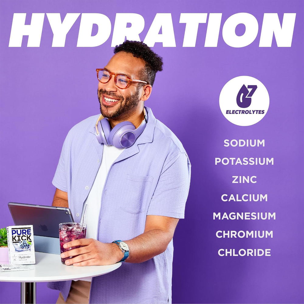 Compact on-the-go packaging is ideal for travel, workouts, and desk hydration