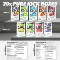 Pure Kick single-serve packets enable quick, on-the-go hydration and energy