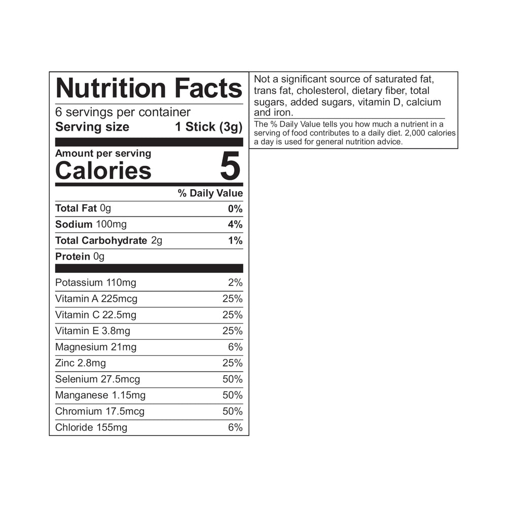 Pure Kick Sonic Limeade nutrition panel close-up emphasizes low calories and zero sugar.
