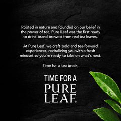 Pouring Pure Leaf Iced Tea into a glass for refreshment