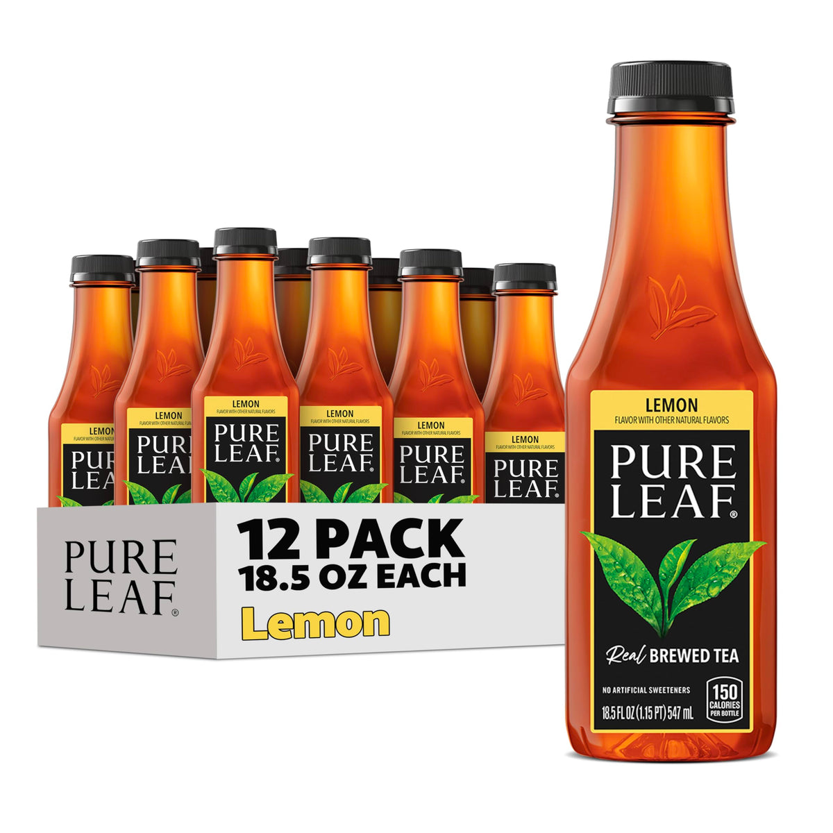 Pure Leaf Iced Tea Lemon bottle—refreshing real brew for everyday sipping.