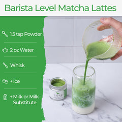 Pure Matcha Co prepared matcha in bowl ready for ritual