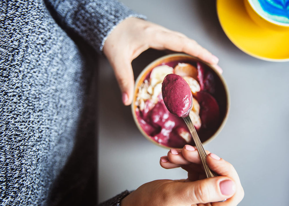 Pure Original Ingredients Acai Powder bowl ready for a healthy breakfast