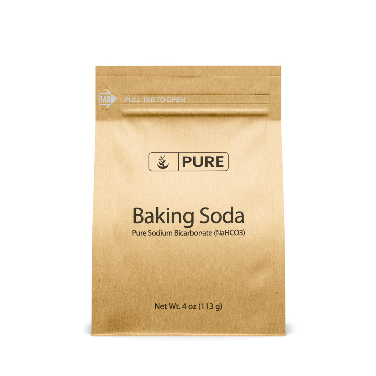 Pure Original Ingredients baking soda 4oz container for cooking and cleaning.