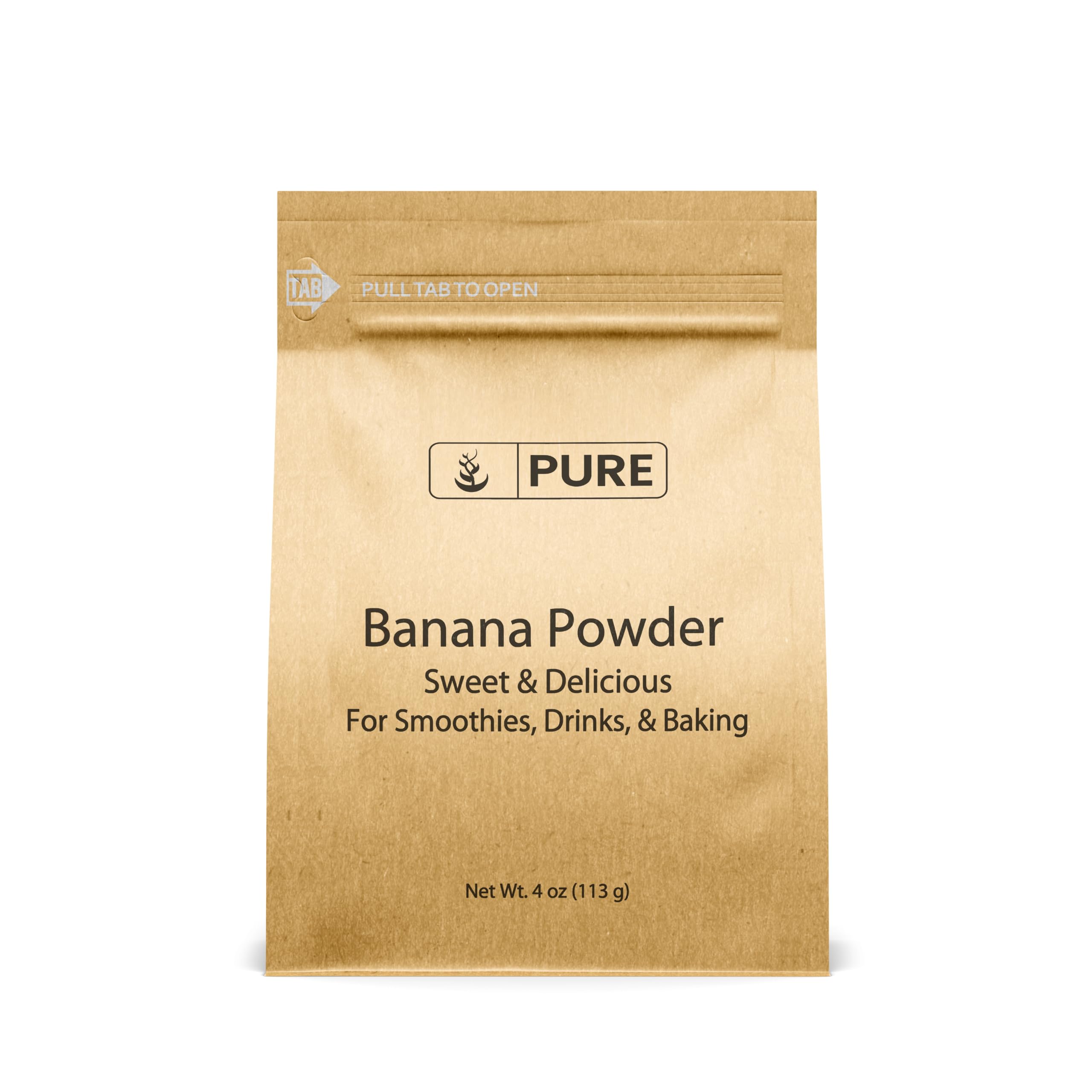 Pure Original Ingredients Banana Powder bottle shown for smoothies and desserts, delivering a clean banana flavor