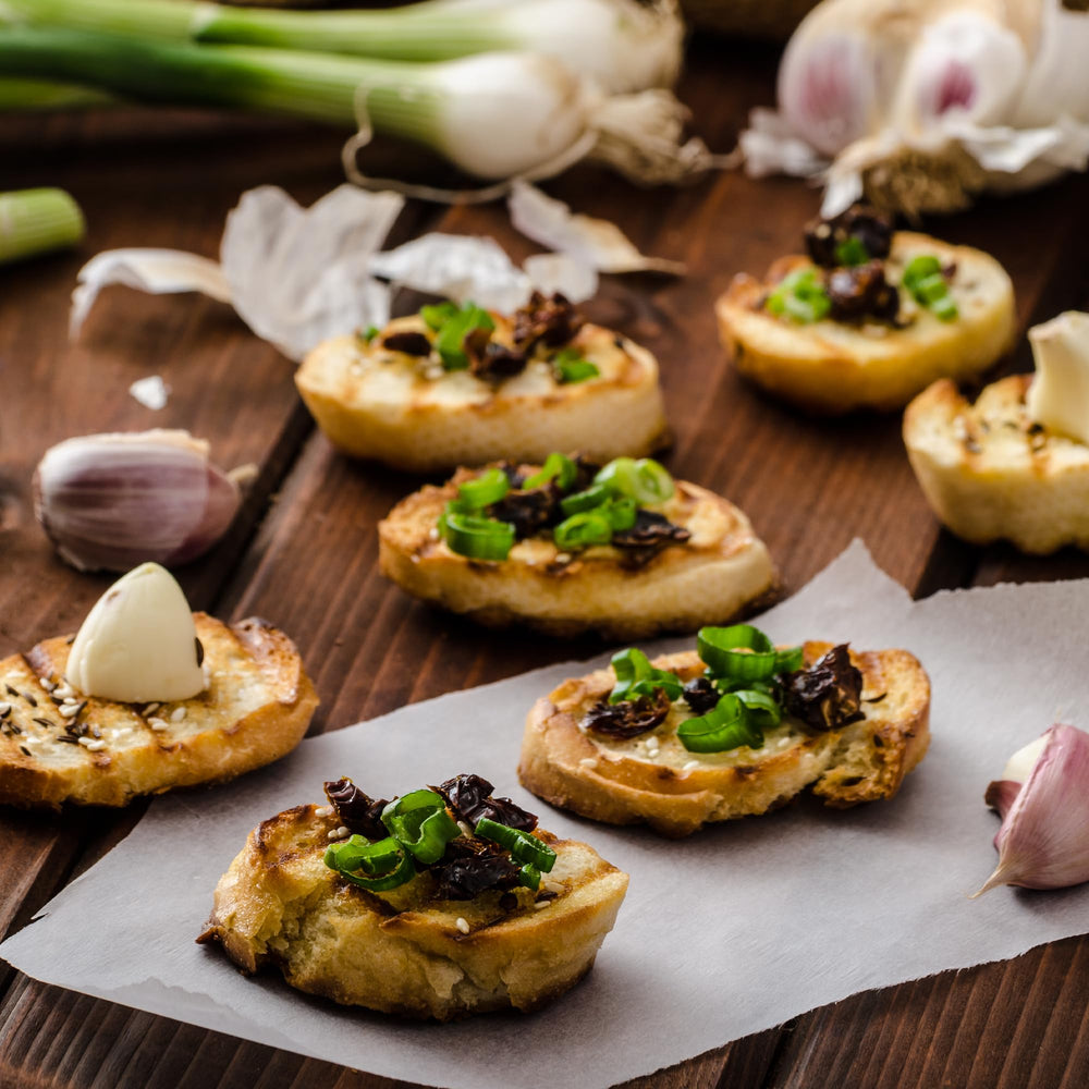 Pure Original Ingredients dried chives served with dips to brighten flavor