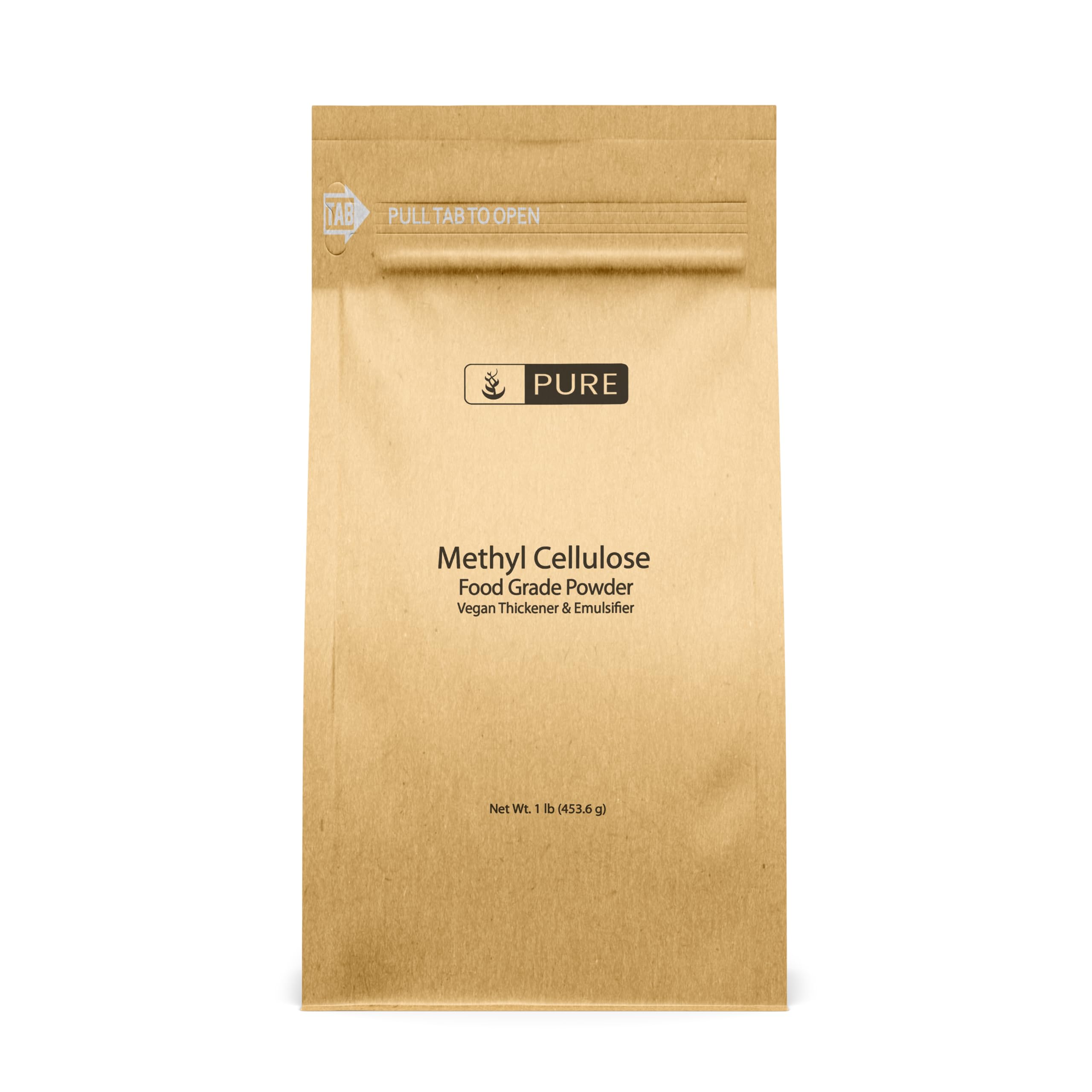 Pure Original Ingredients methylcellulose bag packaging for eco-friendly bulk thickener use