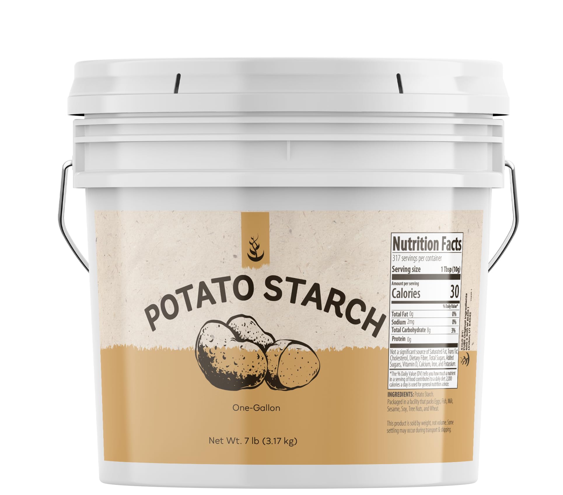 Pure Original Ingredients potato starch bottle for silky sauces and gravies.