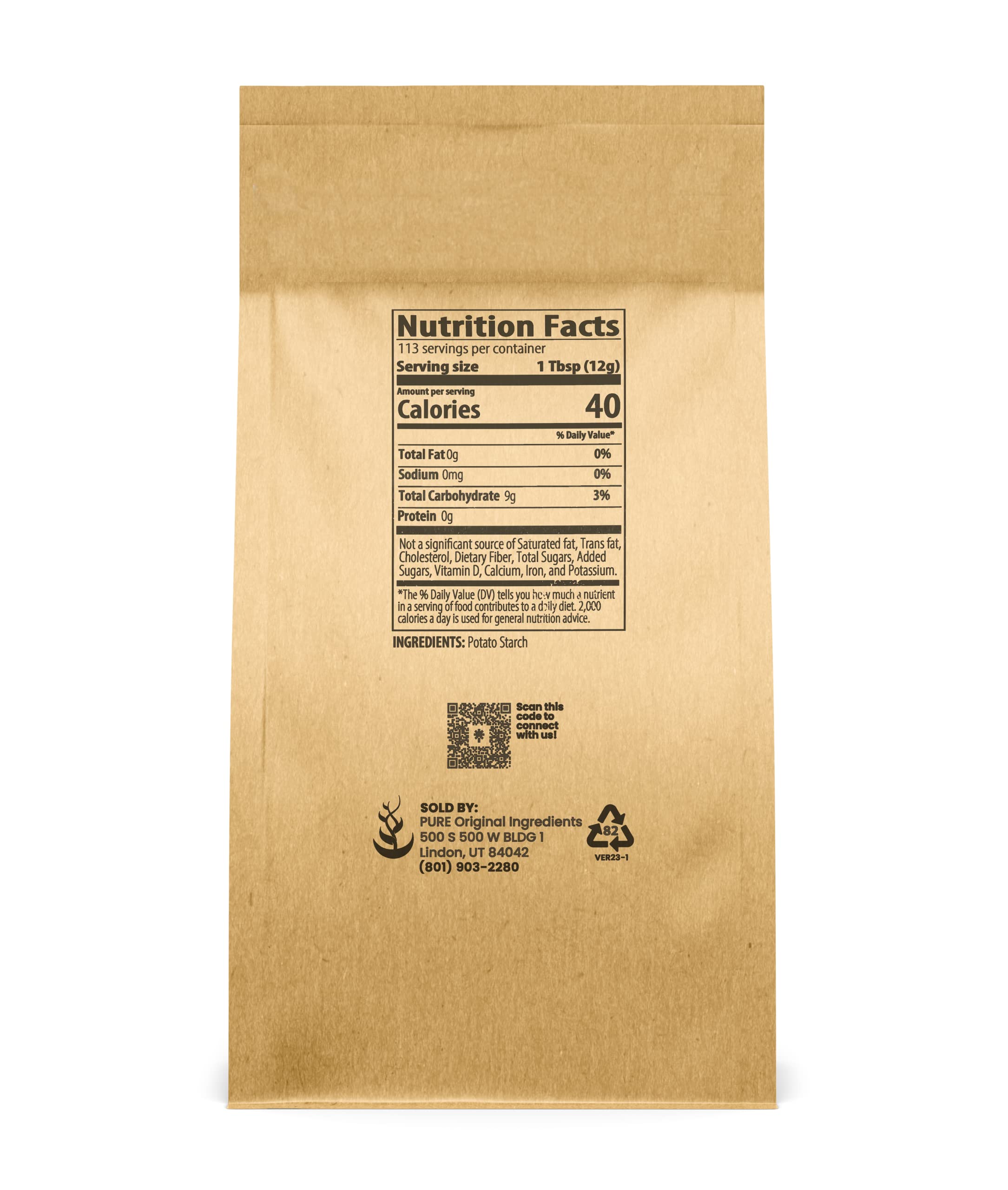 Pure Original Ingredients thickens sauces, soups, and gravies smoothly.