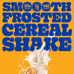 Pure Protein Frosted Cereal shake bottle side for grab-and-go snacking.