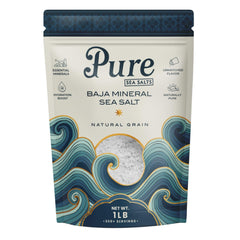 Pure Sea Salts Baja sea salt crystals deliver rich flavor and mineral support in meals.