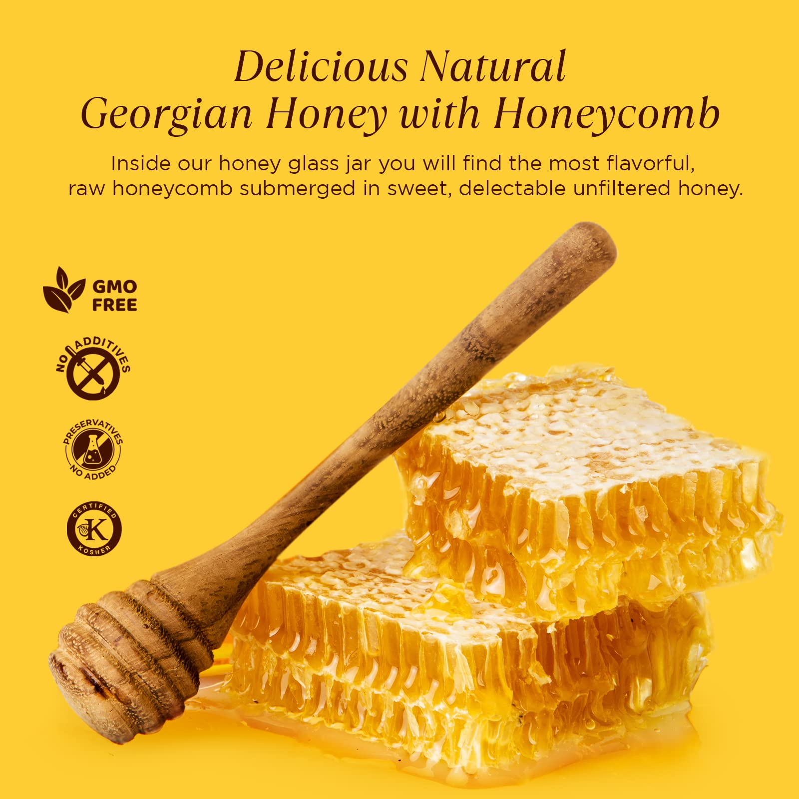 Pure Southern Honey American-made packaging communicates freshness.