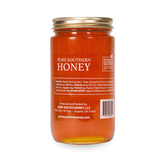 Pure Southern Honey bottle pour for smooth drizzle on toast and yogurt