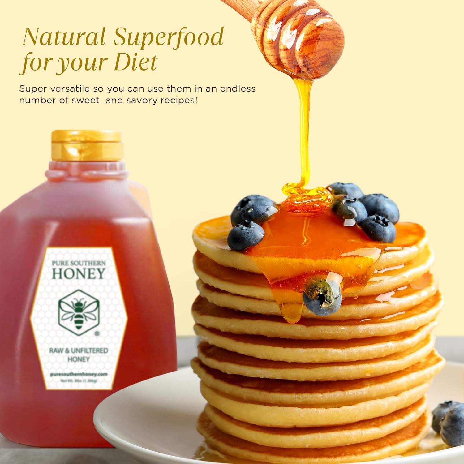 Pure Southern Honey Georgia wildflower sources highlight rich aroma and flavor