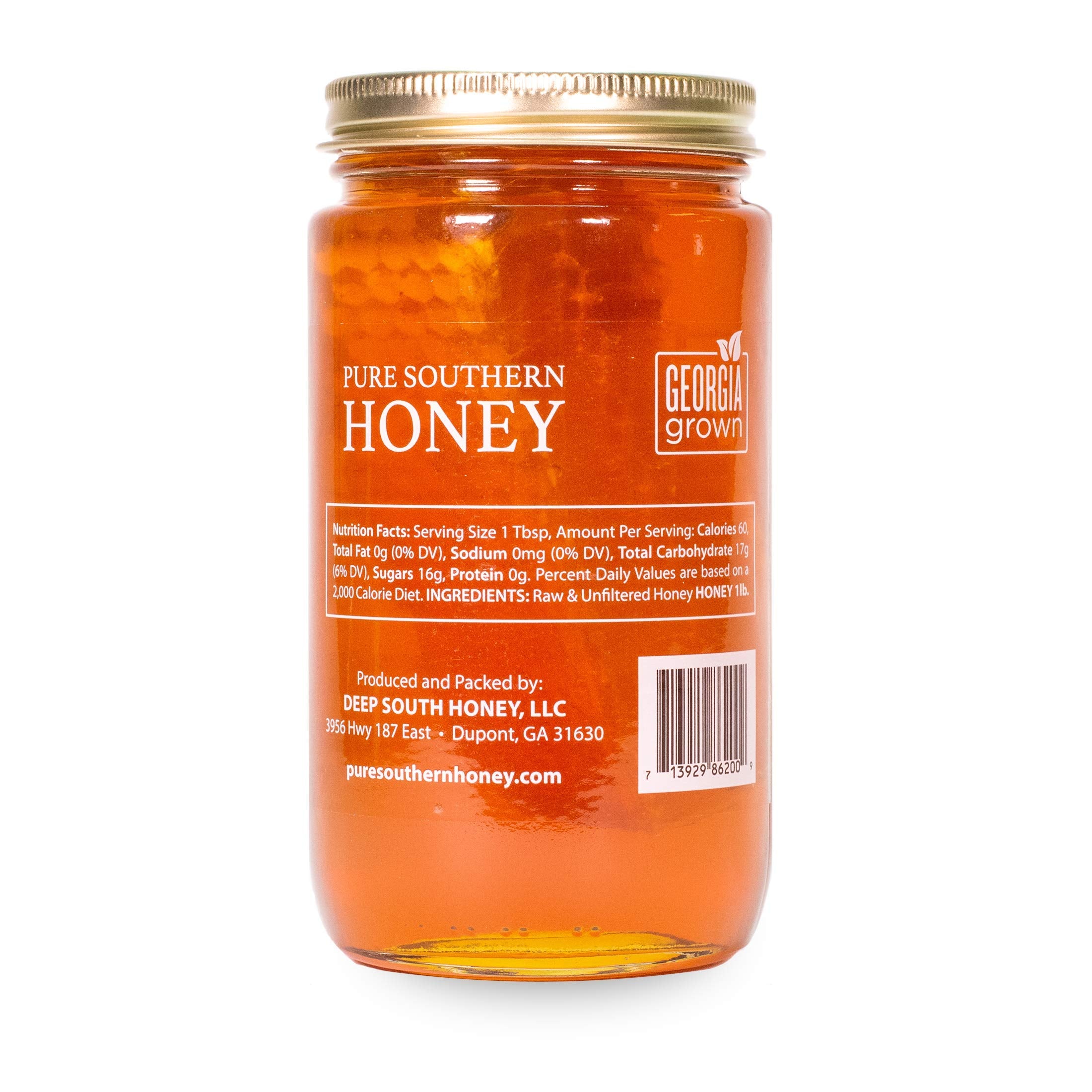 Pure Southern Honey honey pour closeup highlighting unheated sweetness.