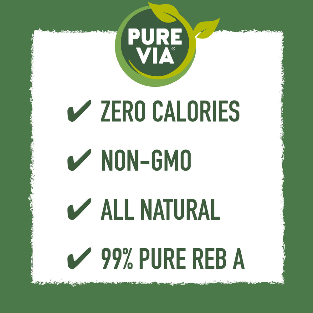 Pure Via stevia extract Reb A 99% for clean, natural sweetness.