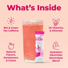 Pureboost Berry Boost bottle ready-to-drink for on-the-go energy