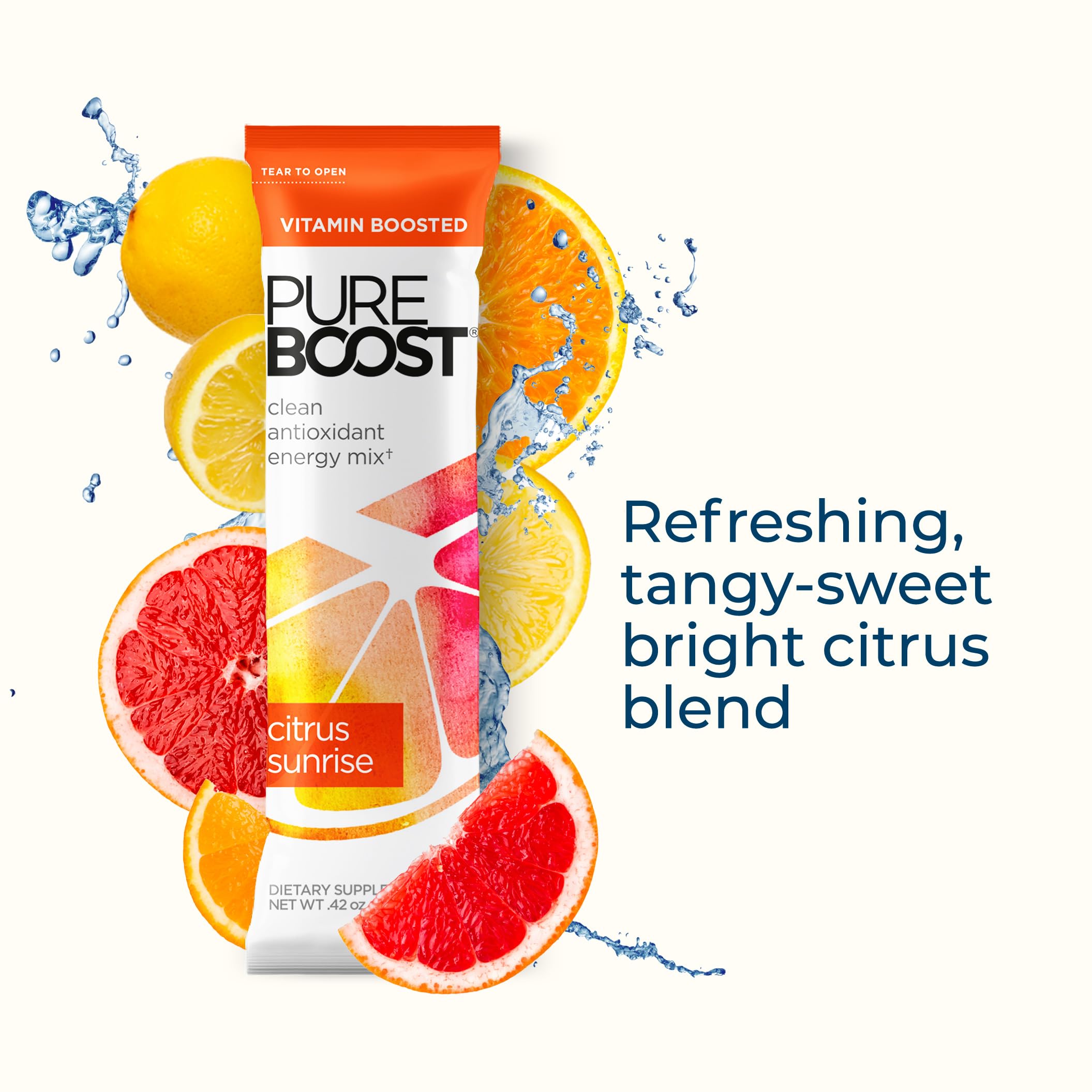 Pureboost green tea caffeine source highlighting steady energy without crashes
